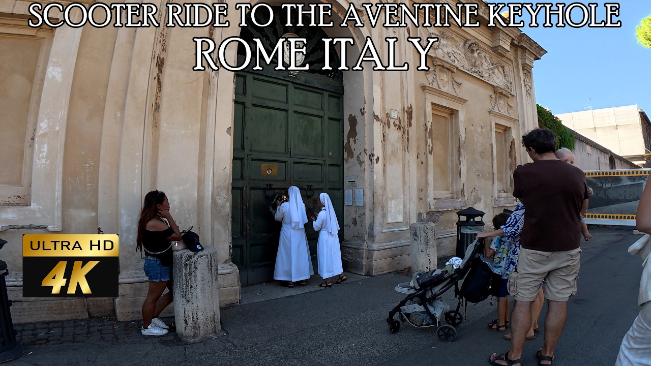 🛵✨ Scooter Ride to the Aventine Keyhole | Rome’s Secret View of St. Peter’s Basilica 🇮🇹🔑