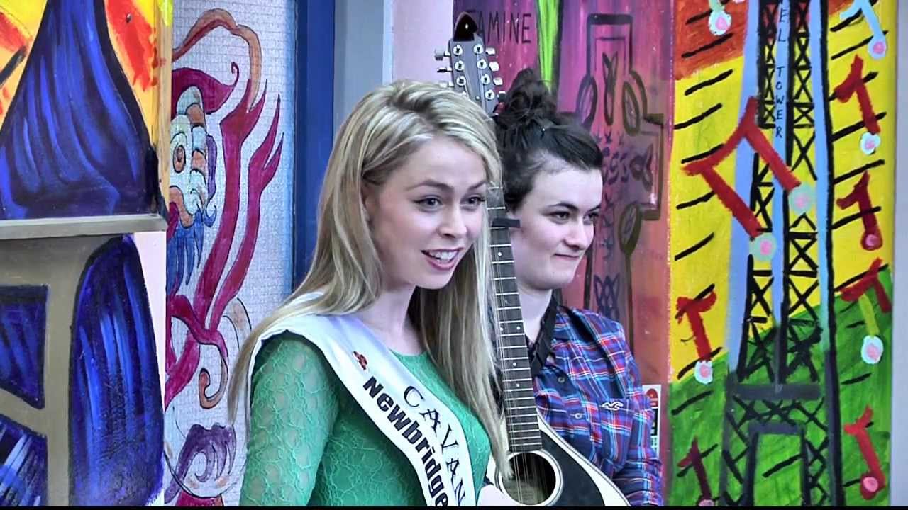 Cavan Rose of Tralee Ciara Cunningham at Crosskeys National School