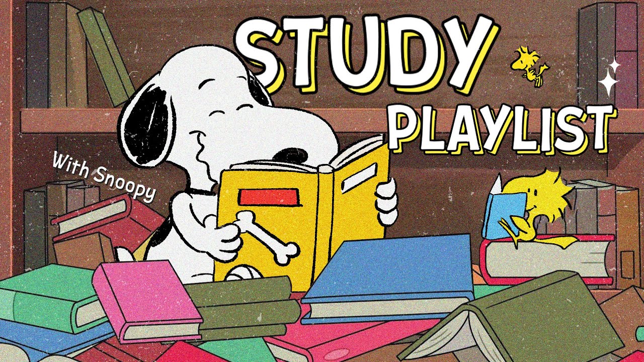 [Playlist] Jazz for Studying with Snoopy📖🎧 | Focus Music for Students & Book Lovers