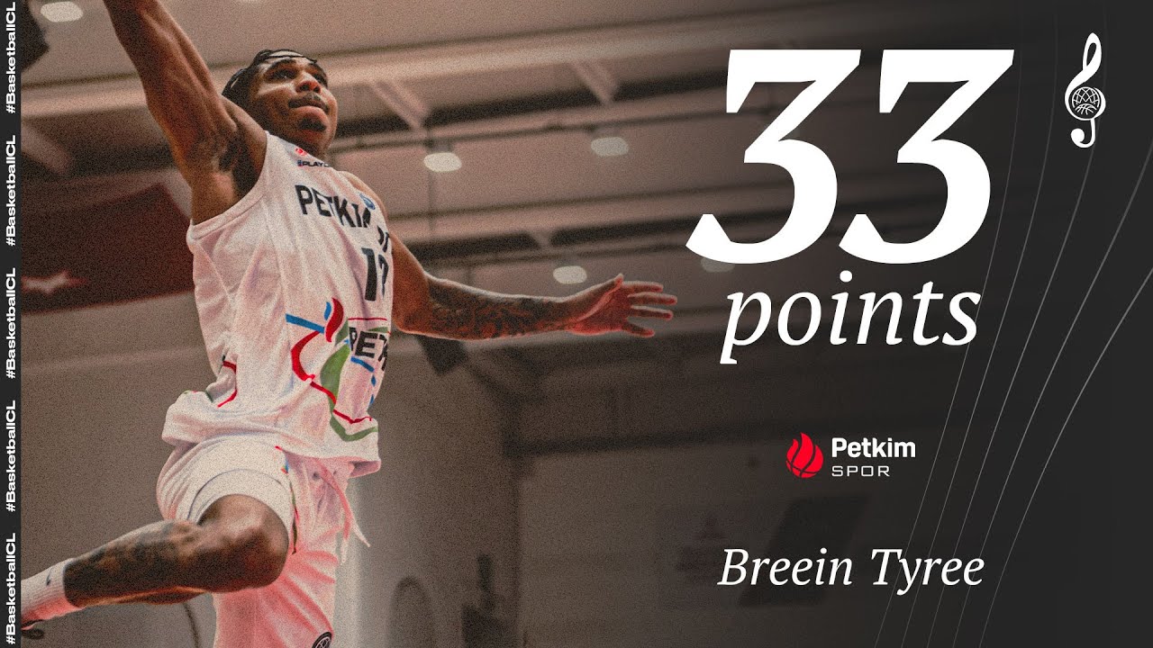 Breein Tyree (33 PTS) | Player Highlights | PTKM v OOST | #BasketballCL 2024-25