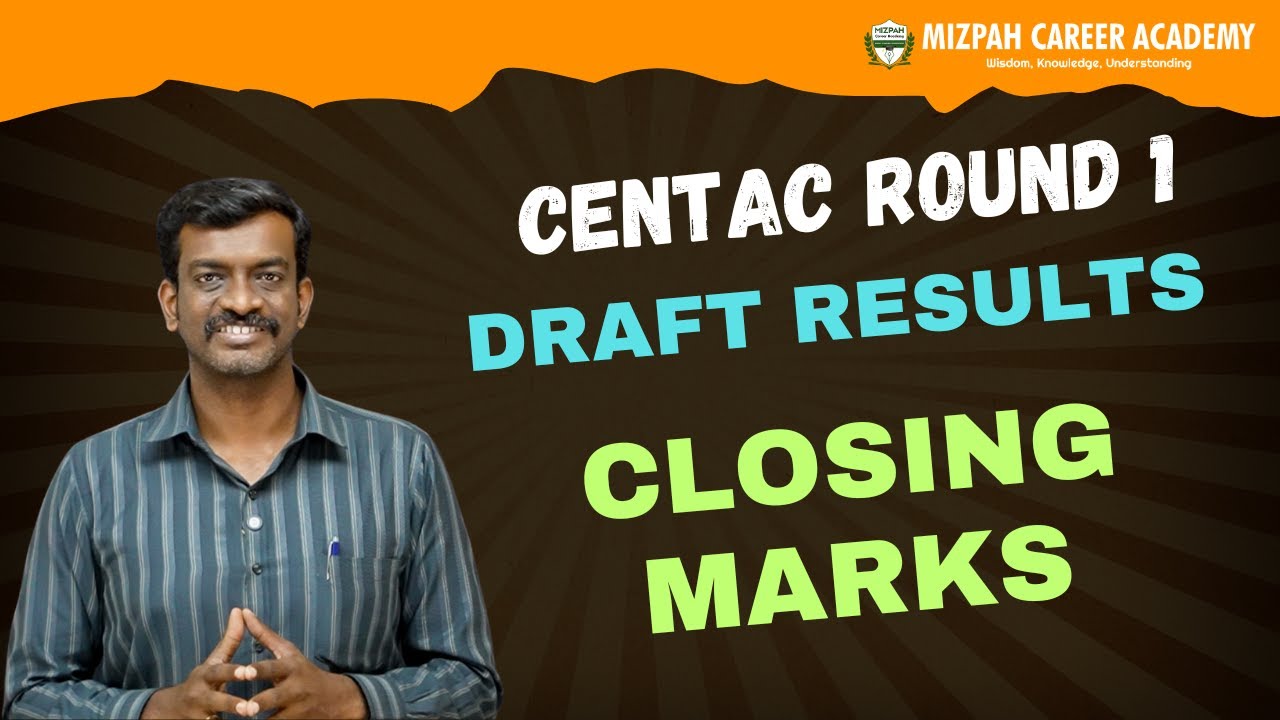 🔴Live - CENTAC Round 1 Results Released - Closing Cut Off Marks - Shocking MQ and NRI Allotment