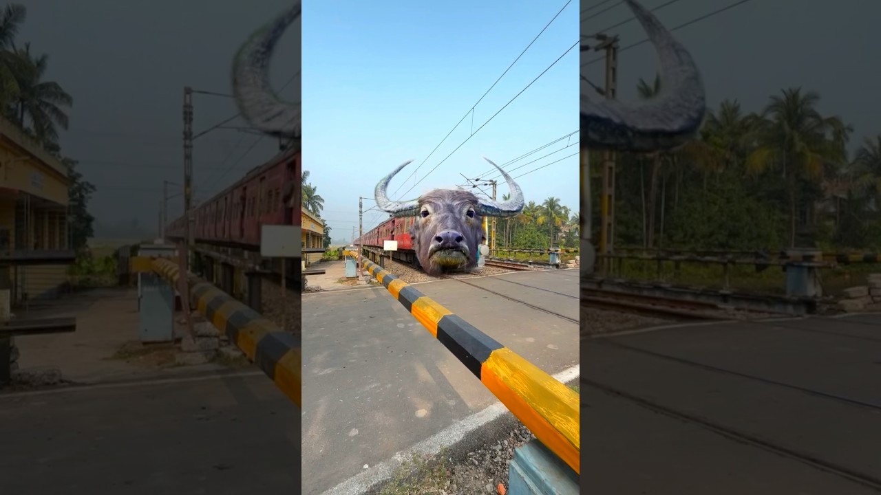 Funny Buffalo Headed Train #shorts