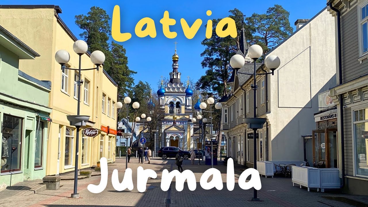 🇱🇻Exploring Latvia’s Seaside Town Jurmala : A Walk Along Jomas Street in Late April