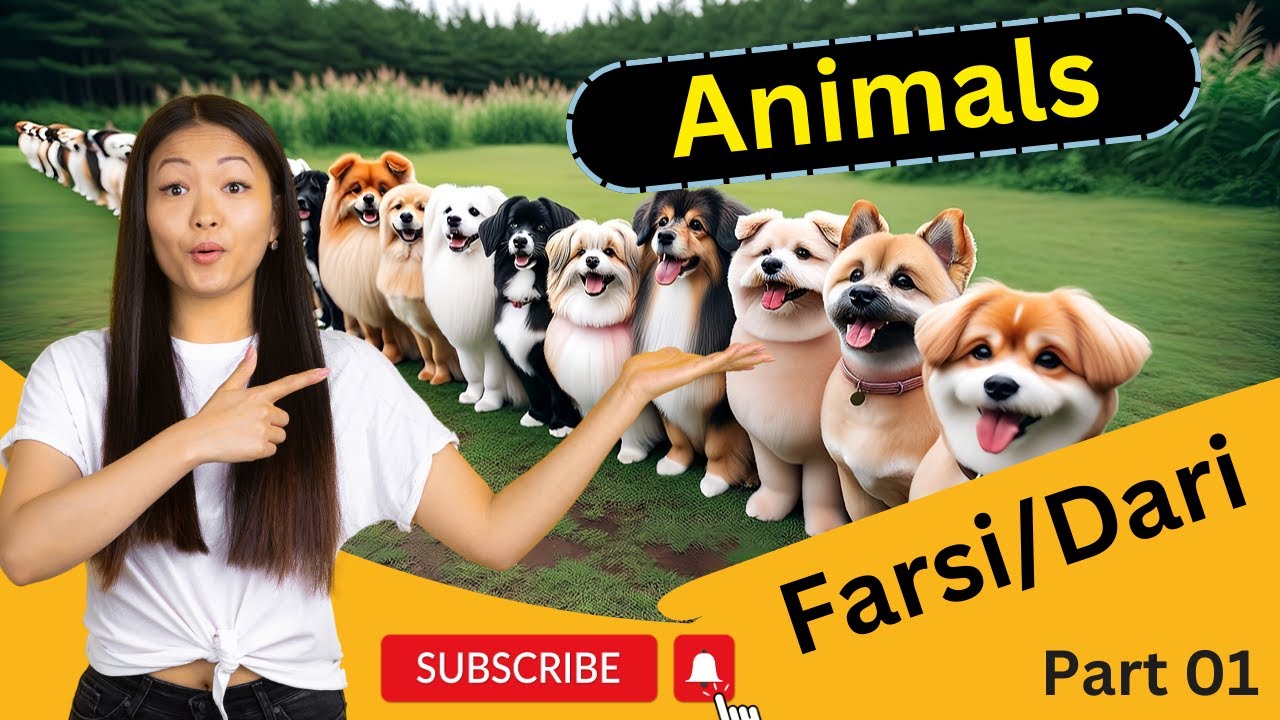 Learn Persian/Dari Animals in Farsi/Dari/Persian (Part 01)