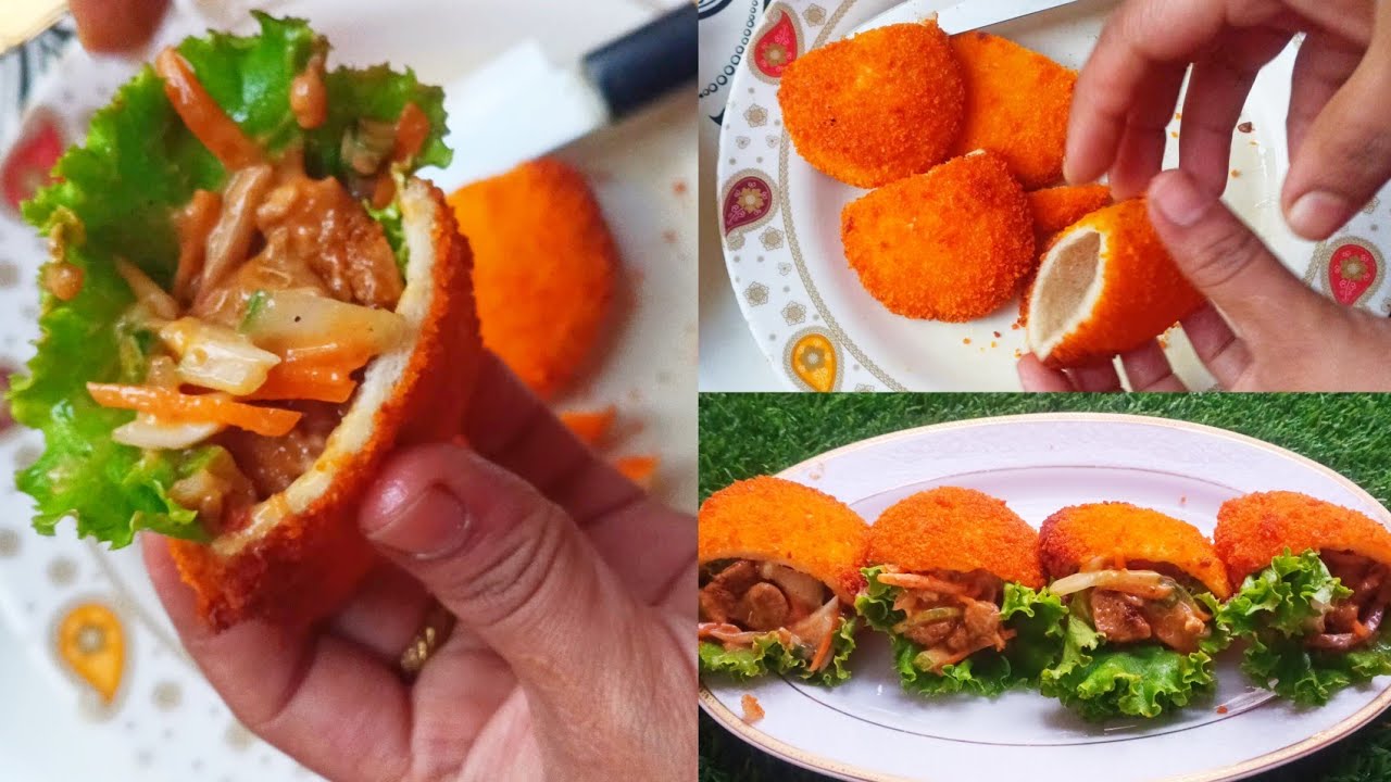 বিশ্বাস করেন এই পকেট স্যান্ডউইচ টা এতো মজা যে খাবে মুগ্ধ হয়ে যাবে | Chicken Bread Pockets Sandwich