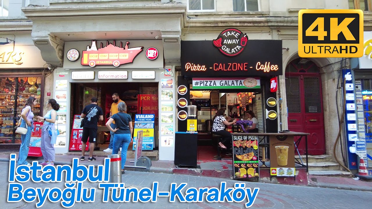 İstanbul Walking Tour 4K | Beyoğlu Tünel - Karaköy | Virtual Walk in Turkey [60fps UHD]