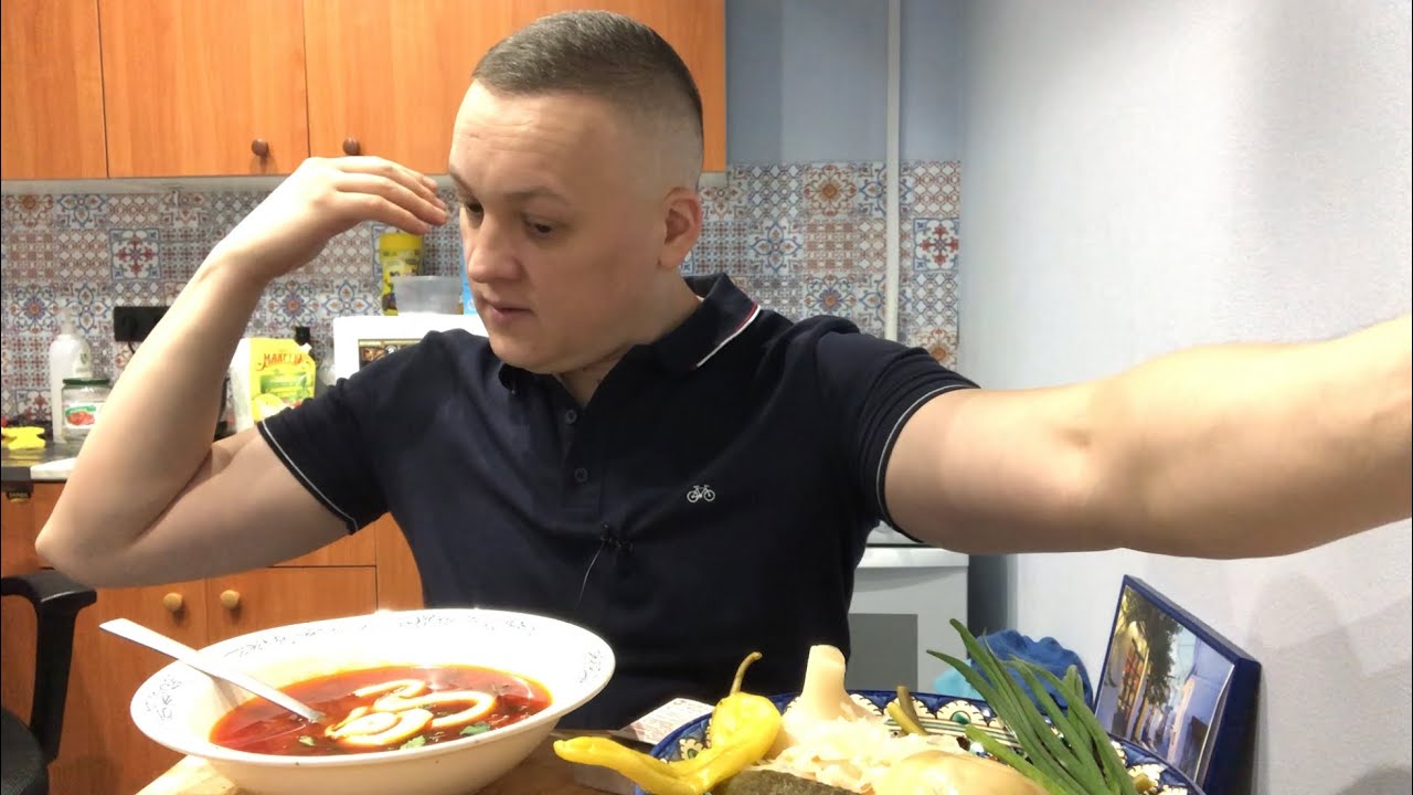 Борщ за 120 рублей МУКБАНГ mukbang eating