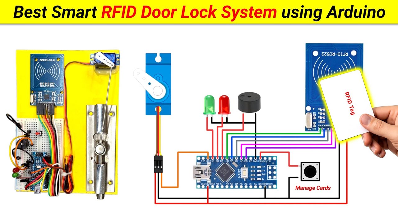 Best RFID Based Door Lock System using Arduino Nano || Inspired Award Project | Best Science Project