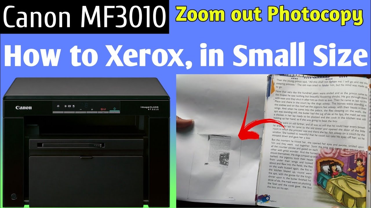 How to xerox in small size, canon mf 3010. Small size me photocopy kaise kare?