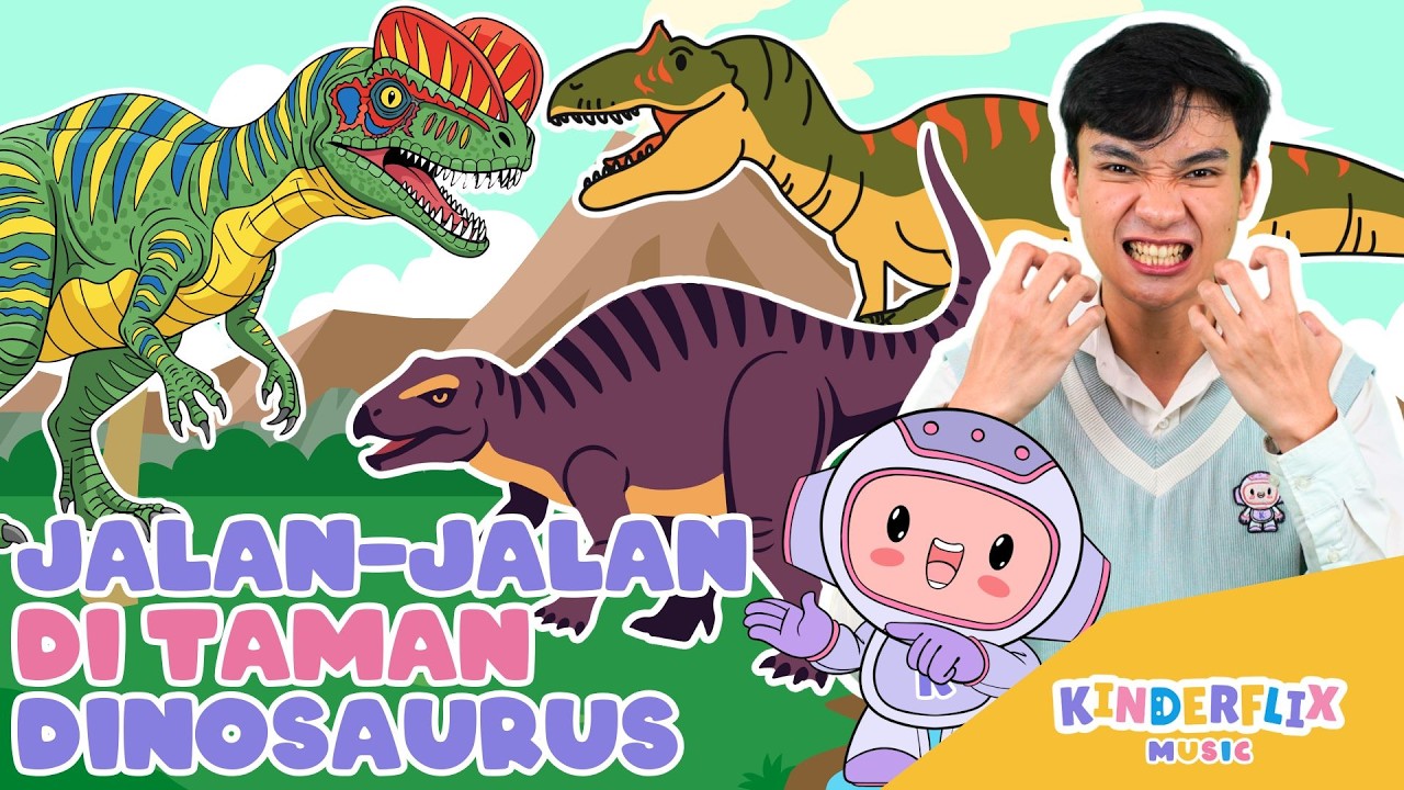 Jalan-jalan Di Taman Dinosaurus - Lagu Anak dan Balita Indonesia | Original Song - Kinderflix Music
