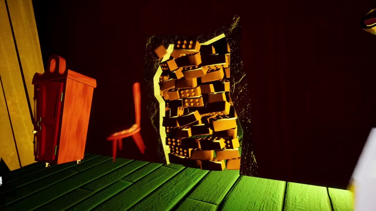 hello neighbor| doing the basement without the double jump ability