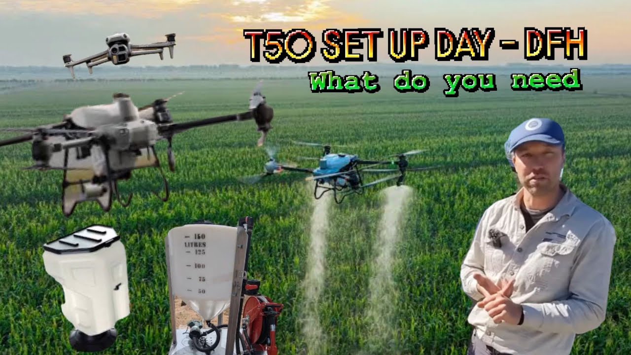 DJI AGRAS T50 Spray drone - Everything You Need to Get Started (Full Gear Guide)
