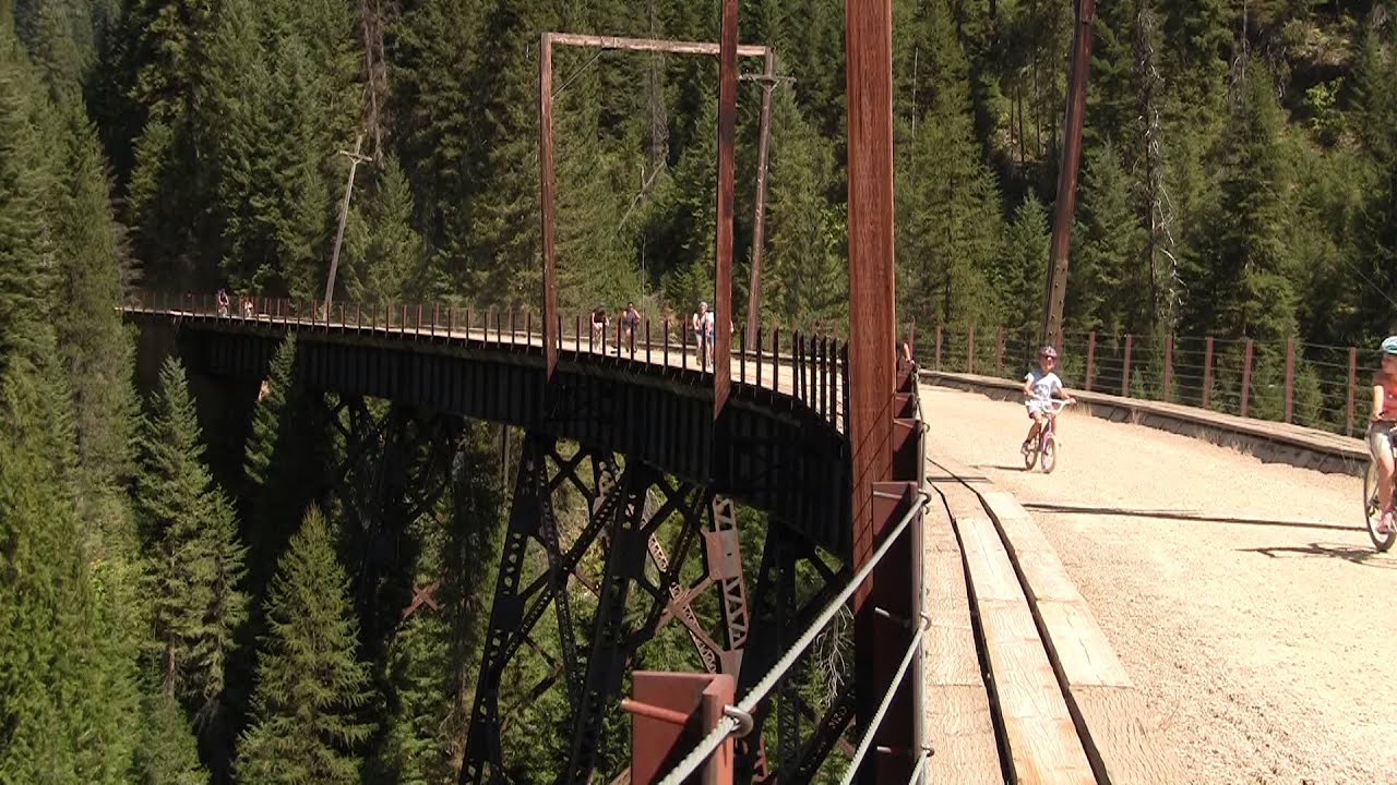 Scenic Bike Ride - Hiawatha Trail - Long Version - Milwaukee RR - Idaho/Montana, MT