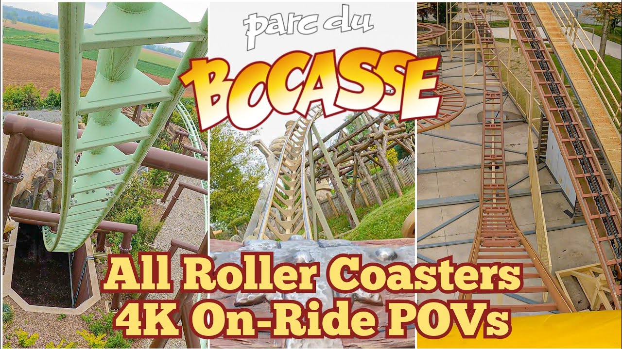 🇫🇷 Parc du Bocasse - All Roller Coasters 4K On-Ride POVs