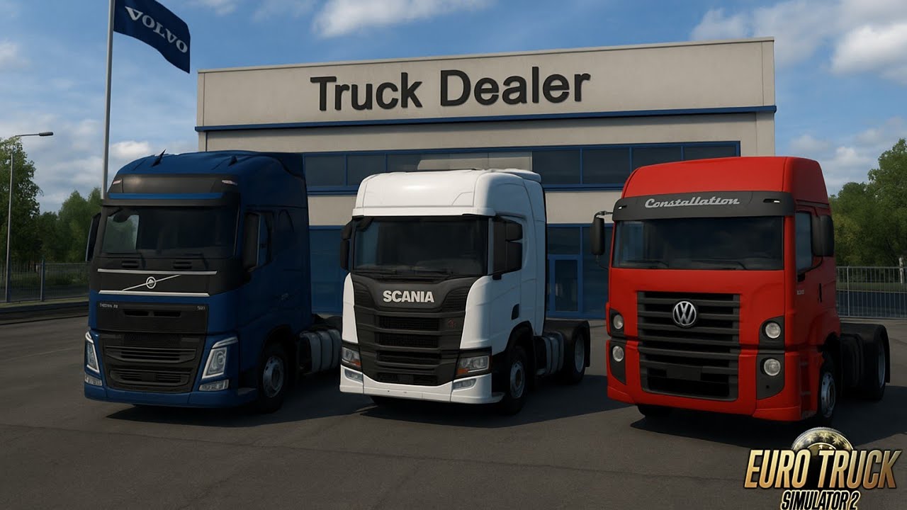ETS2 VIDA REAL | TESTANDO DRIVER NOS CAMINHÕES USANDOS!