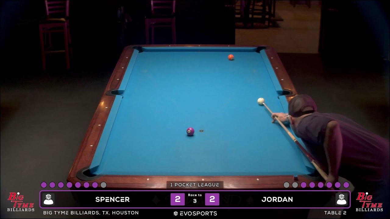 SPENCER  vs JORDAN  - BIG TYME BILLIARDS - TABLE 2 | EvoSports