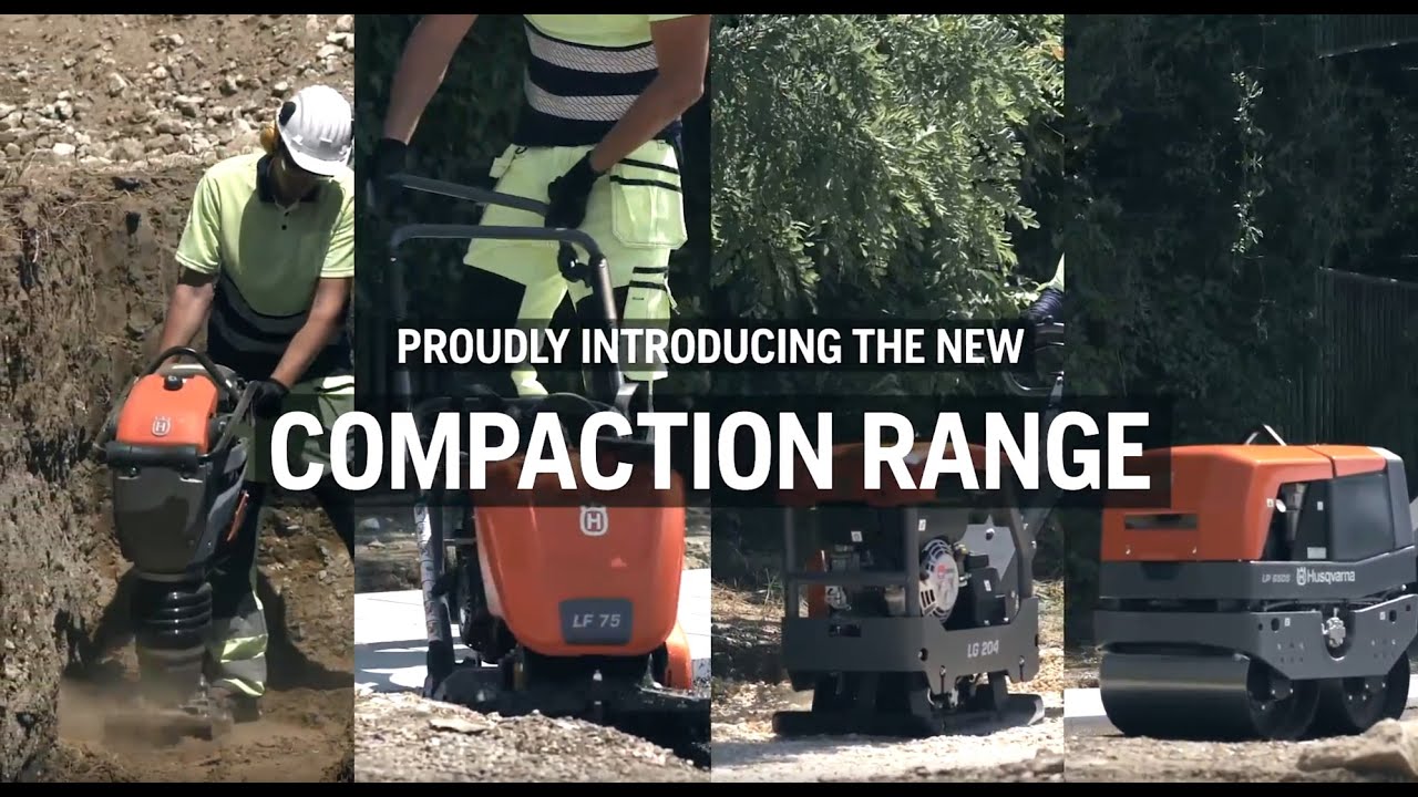 The new compaction equipment product range from Husqvarna