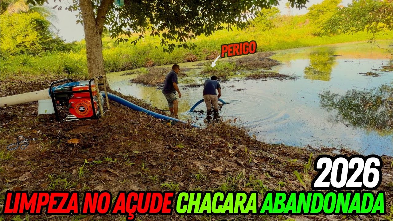 LIMPEZA NO AÇUDE ABANDONADO…TIVEMOS UMA SURPRESA 😱