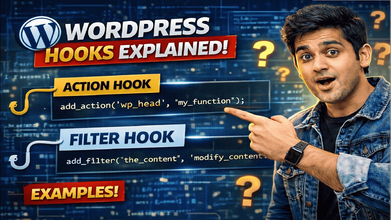WordPress Hooks in Hindi | Action & Filter Hooks Explained with WooCommerce Example