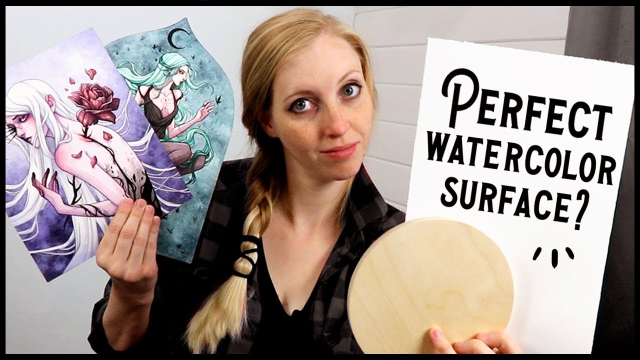 How to Create the Perfect Watercolor Surface // Watercolor Paper + Wood Panel