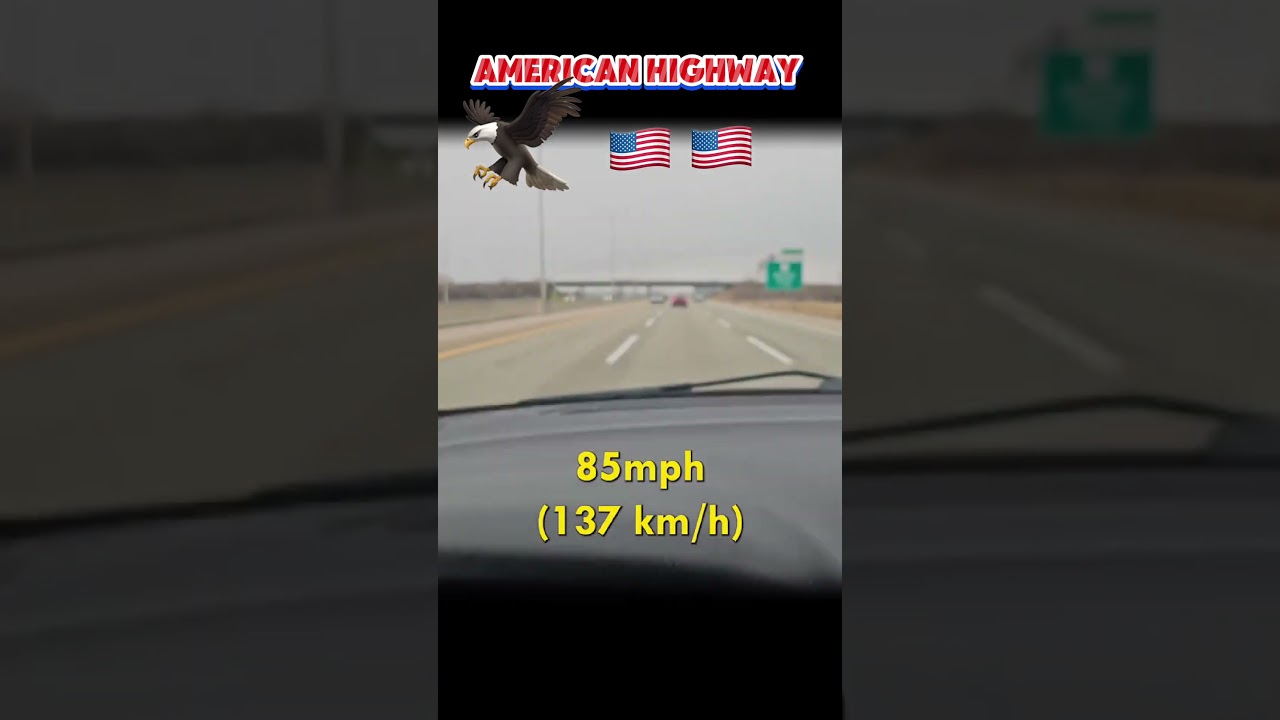 Американская автомагистраль против немецкого автобана #машины #максимальнаяскоростьнемецкийавтобан