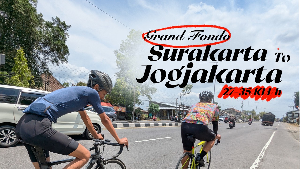Fondo Solo-Jogjakarta 100+ KM Speed 27Km/h on Gravel Bike