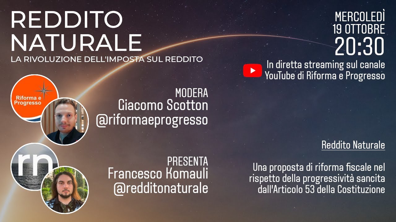 Reddito Naturale - Una proposta di riforma fiscale equa e progressiva