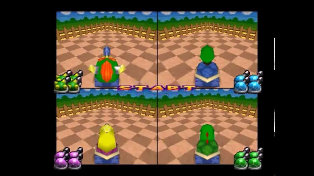 Mario Party 2: Shell Shocked with Very Hard CPUs and extended healthmeters