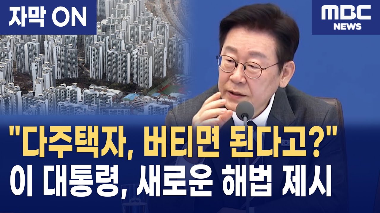[자막] 이재명 대통령, 부동산 정책 '무한 유예' 끝냈다