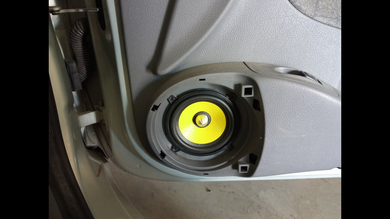 Renault Megane Front Speakers Remove/Replace With Ground Zero Titanium on Pioneer Player