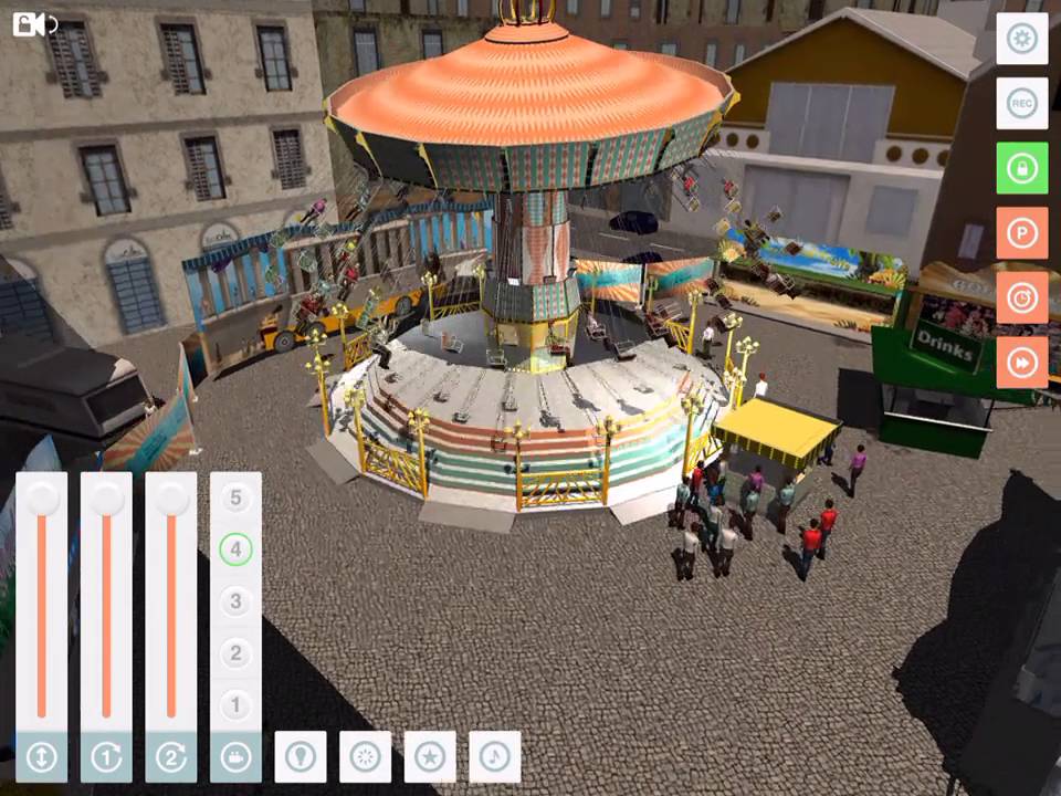 Funfair Ride Simulator 3: Flying Swing #funfair #simulation