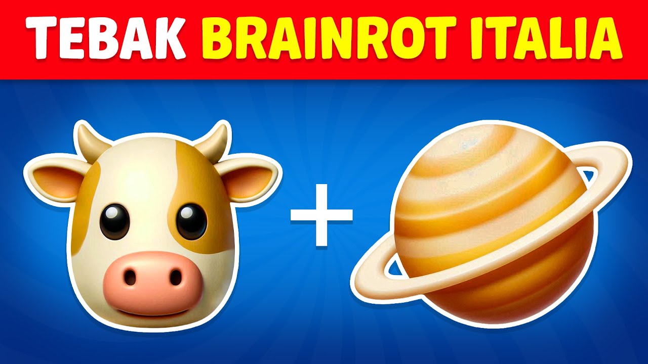 Tebak BRAINROT INDONESIA, ITALIA dari EMOJI | Cappuccino Assassino🧋, Gararamararaman🍯 | Kuis Lebah