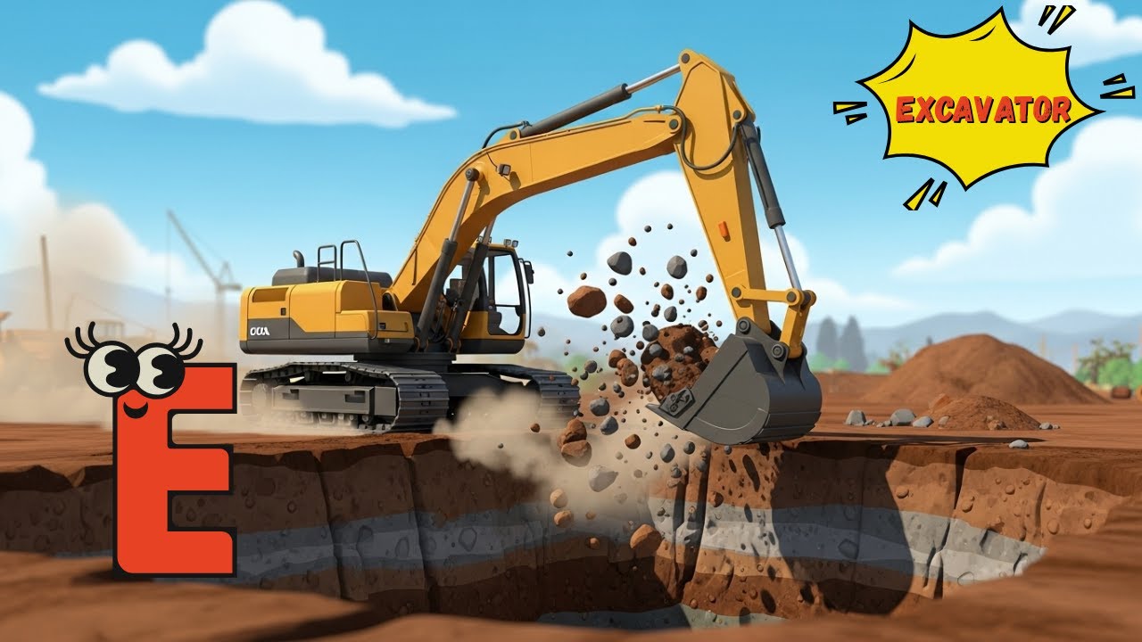 ABC Construction Vehicles Song🚜🏗️🎶 | Learn the Alphabet with Big Machines! | Energypac Kids TV