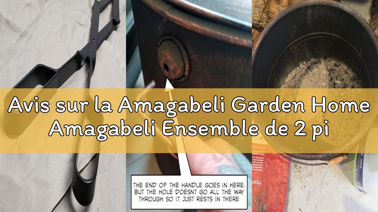 Avis sur la Amagabeli Garden Home Amagabeli Ensemble de 2 pièces d'Accessoires de Cheminée - Pince à