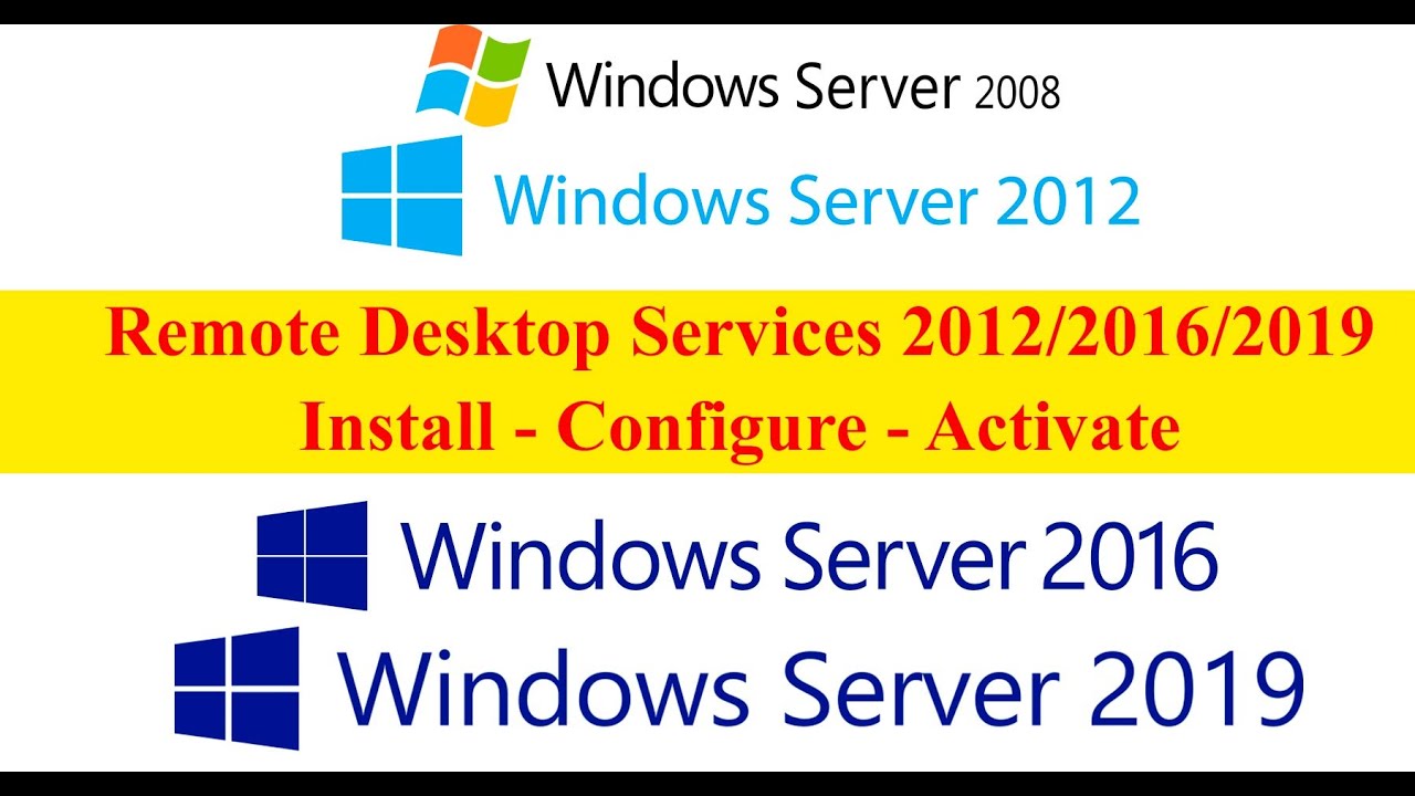 🔥 Terminal Server 2012/2016 - настройка и активация