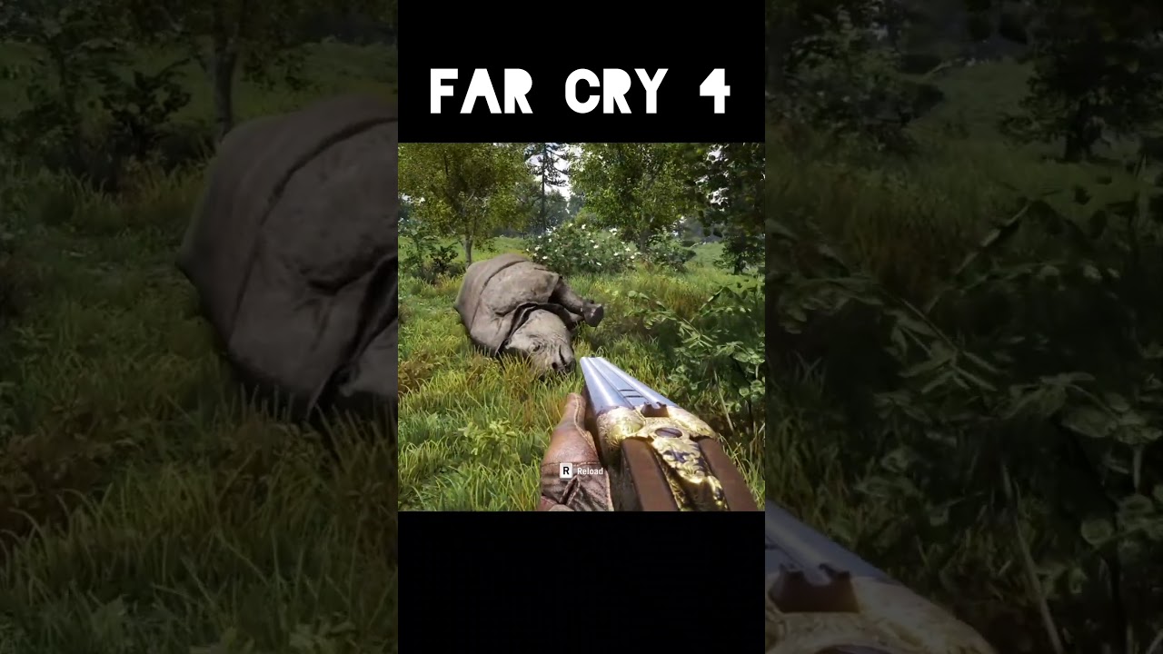 || FAR CRY 4 || Elephant Gun Vs Asian Rhino || #farcry4 #farcrygame #farcry