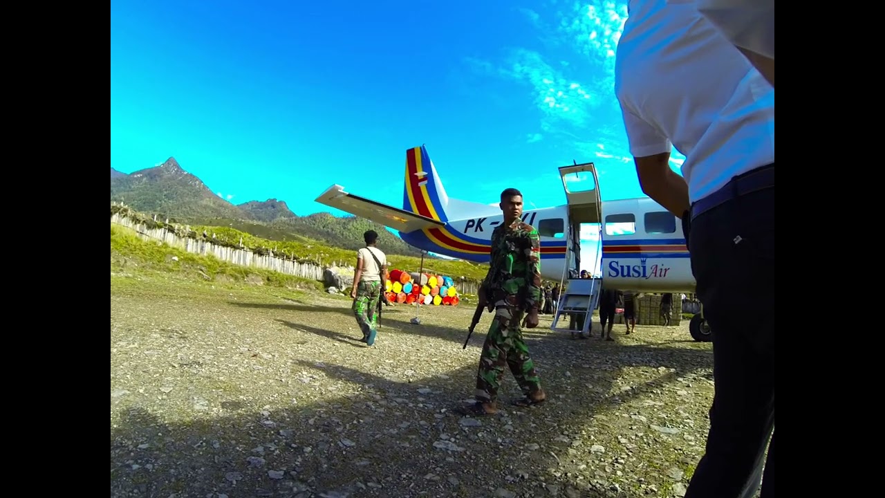 Mountain flying out of Nabire 