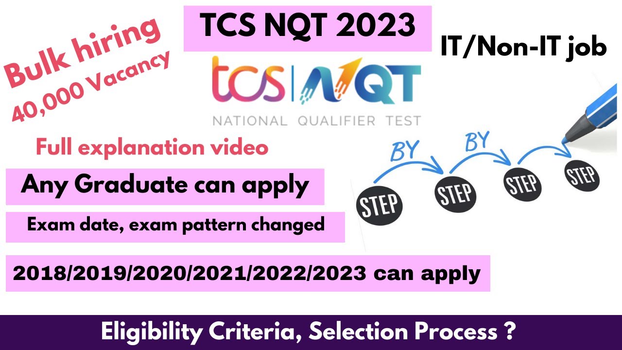 how to apply tcs nqt 2023 | TCS MEGA HIRING 2023 | tcs nqt 2023 registration | TCS Recruitment 2023