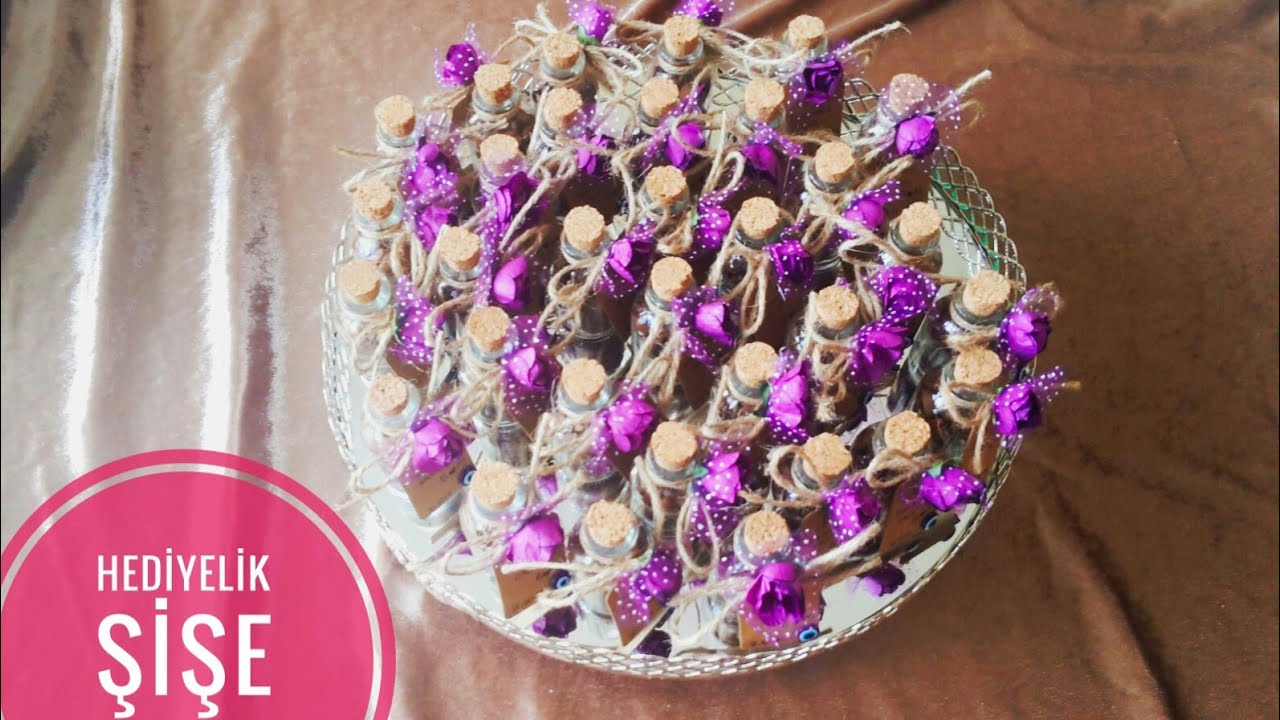 HEDİYELİK ŞİŞE YAPIMI-(NİŞAN-BABY SHOWER-DÜĞÜN-KINA HATIRASI)