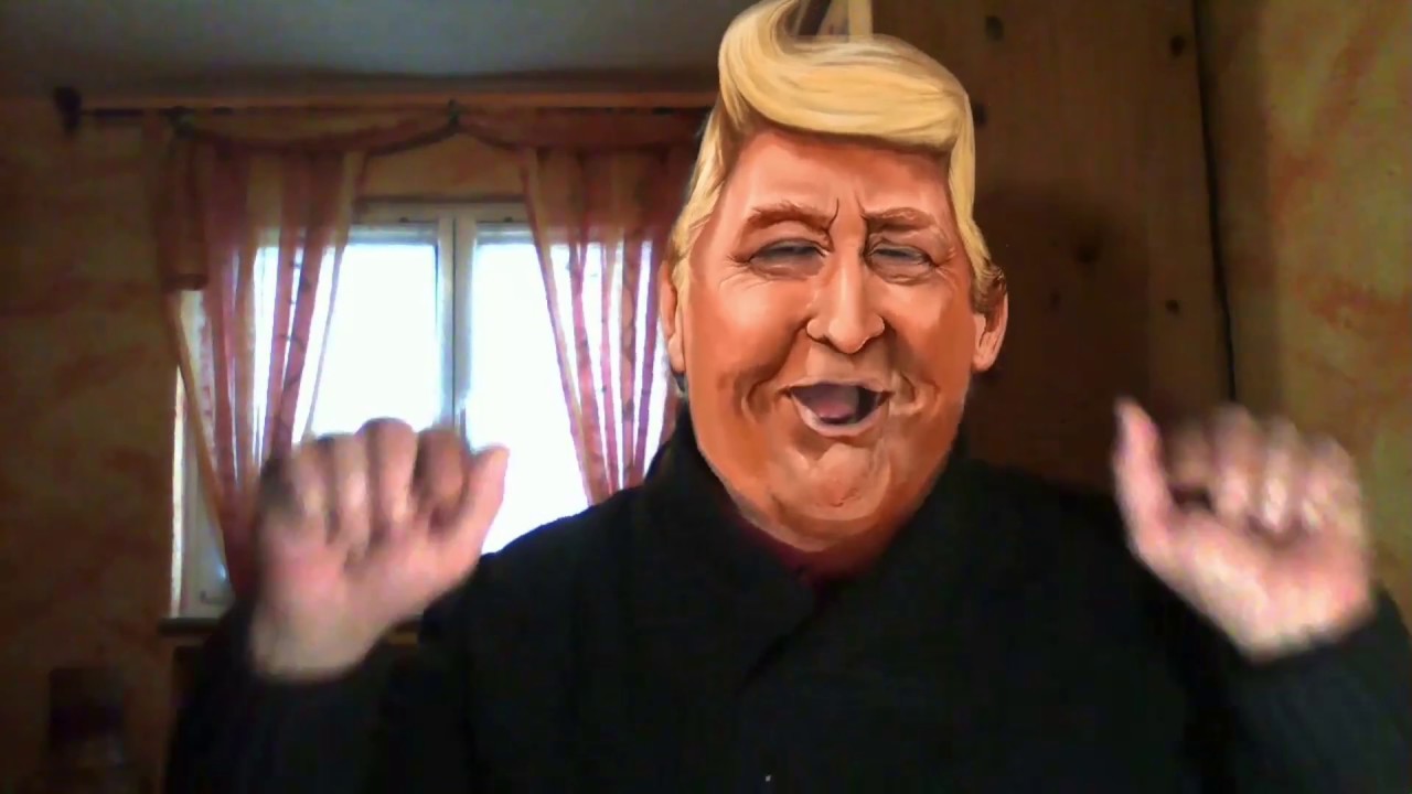 Donald Trump ,.. Funny  Kappes Hair Style and sings the sauerkraut song