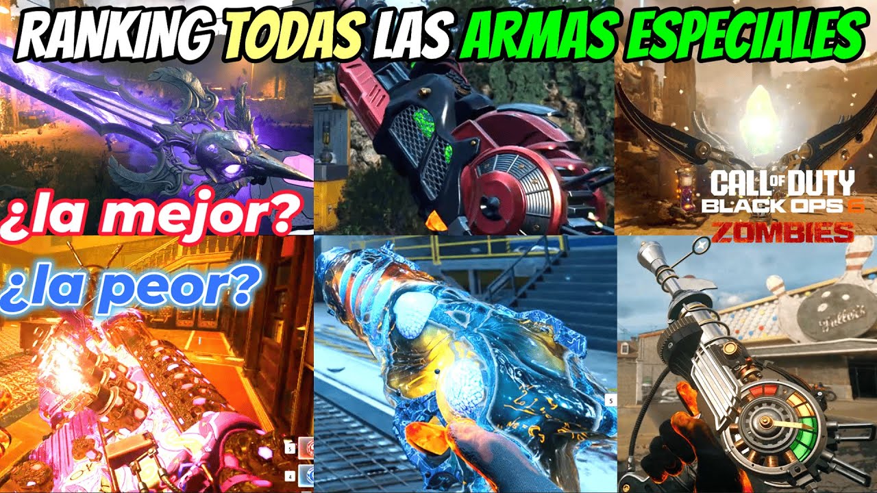TODAS las ARMAS ESPECIALES de BO6 ZOMBIES RANKEADAS ⚡