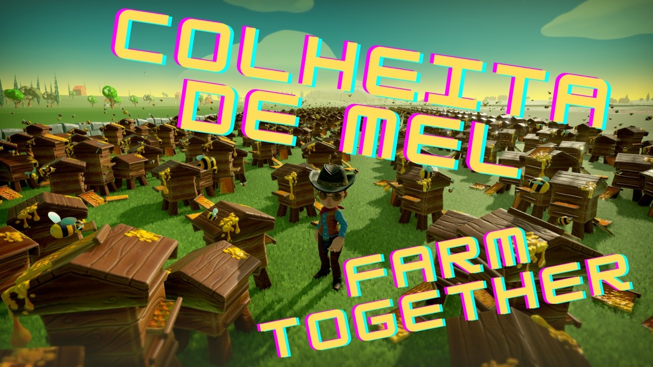 Colheita de Mel LUCRATIVA no Farm Together 🍯🐝 Gameplay Satisfatória