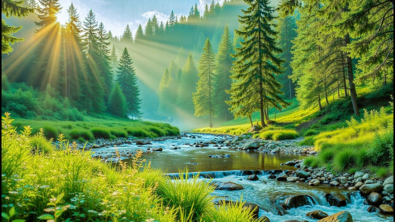 BEAUTIFUL RELAXING MUSIC🌿Reduces anxiety, stops overthinking,  focus and meditation | Good morning