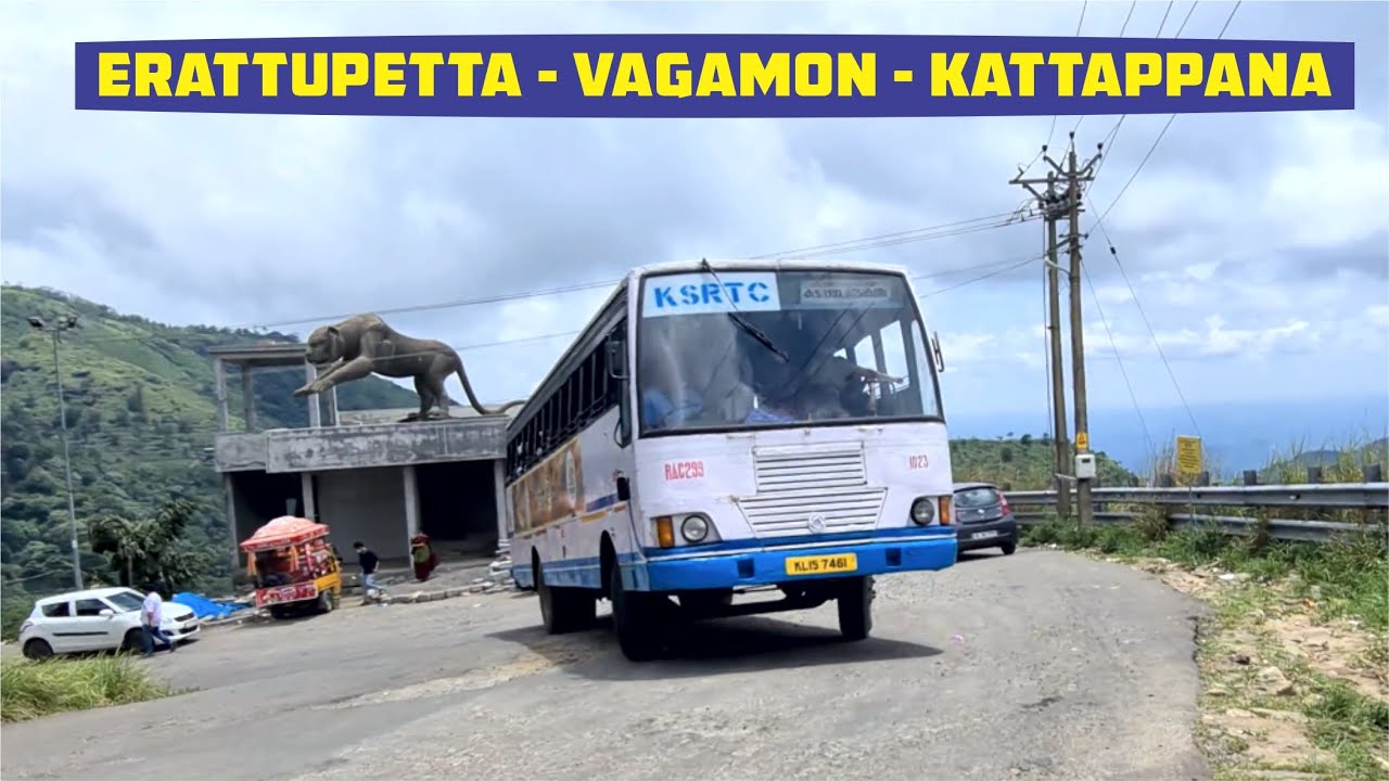 Erattupetta to Kattappana KSRTC Bus Yathra | Most Beautiful Hill way Ride