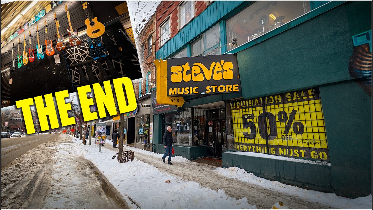 Iconic Steves Music Store - CLOSING !  Queen Street Toronto