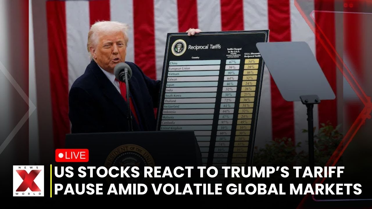 LIVE: US Financial Markets React to Trump's Tariff Pause | Global News | NewsX World