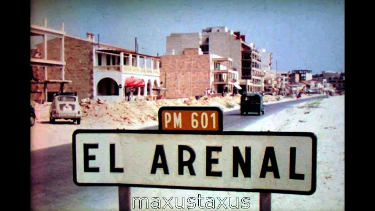 El Arenal, Mallorca, Majorca, Beaches 1960s 1970s,  F678 l