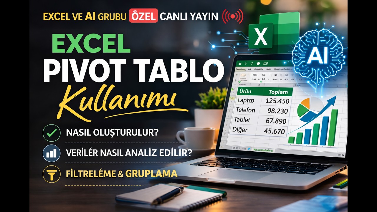 Pivot Tablo Nasıl Yapılır? | Excel Canlı Yayın Dersi | Ömer Bağcı