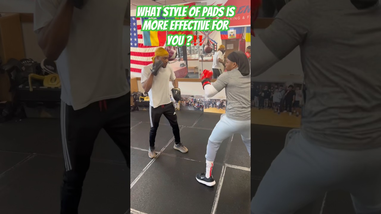WHICH PAD STYLE MAKES YOU A BETTER FIGHTER?”‼️ #boxing #boxingtraining #padwork #mittwork #shorts