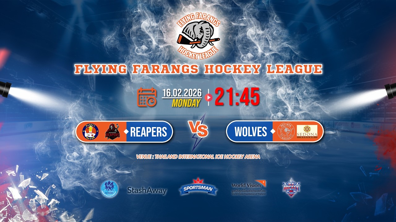Ratchada Reapers vs Pattaya Wolves | Flying Farangs Hockey league 2026 | Game 10